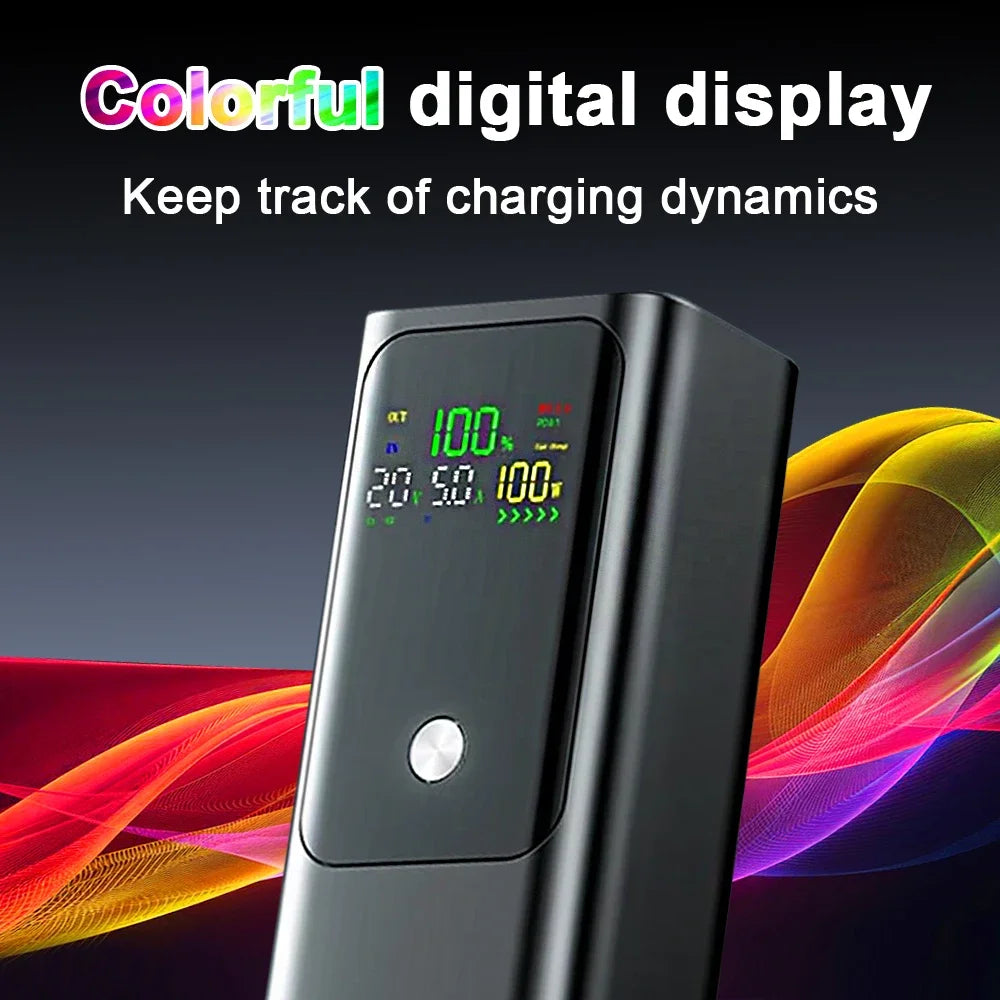 20000mAh 100W Large Capacity Power Bank Bidirectional Fast Charging Portable Powerbank Laptop External Spare Battery for Macbook