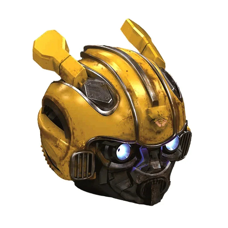 Original Transformers Bluetooth Speakers Bumblebee Head Bluetooth Speakerdual Speakersled Light Heavy Basssuitable,Tf, Fm Radio