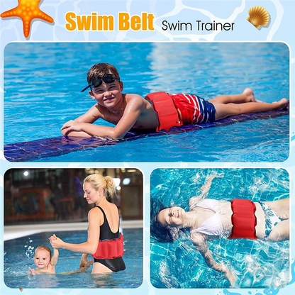 Swim Belt Pool Flotation Belt Waist Floatation Belt for Adults Adjustable Floating Belt Swim Training Aid Waist Belt,1PC