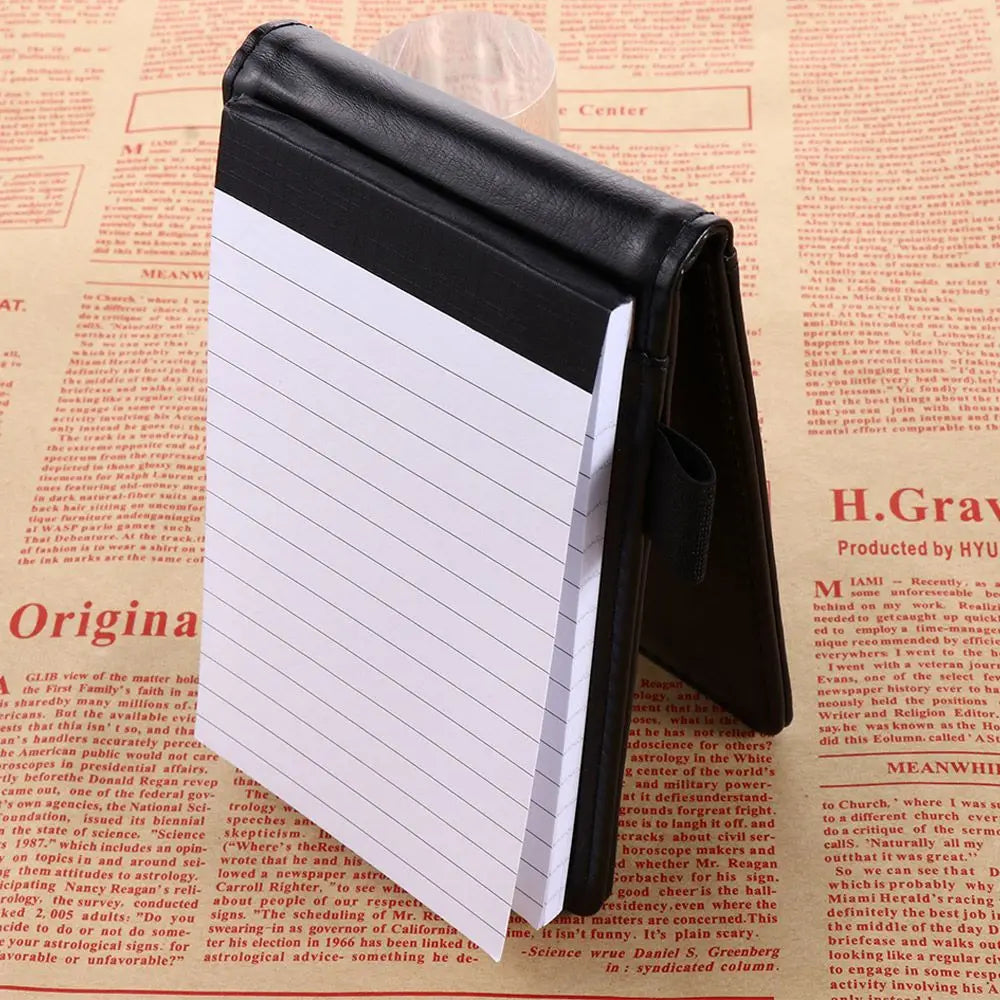 Stationery School Supplies Memo Pads Retro Leather Cover Small A7 Notebook Mini Notepad Pocket Planner Business Memos