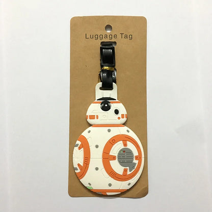 Cartoon Star Wars Travel Luggage Tag Cute Suitcase ID Addres Holder Boarding Baggage Tag Label Adorable Pendant Gift Accessories