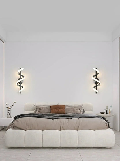 Modern LED Wall Lamp Black Gold Decorative Lighting Living Room Corridor Indoor Fixtures  Minimalist