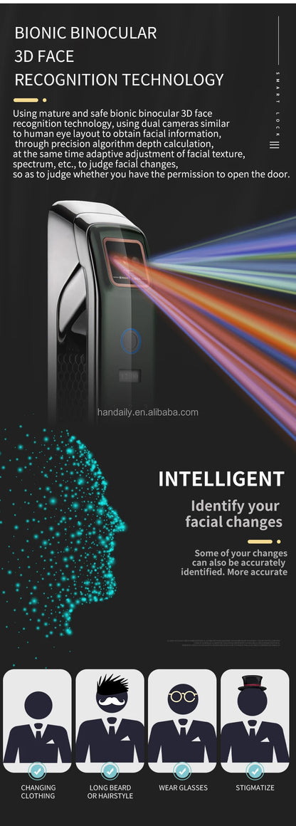 Usmart Go Smart Door Lock  Fingerprint Intelligent Digital Support Real Time Video Intercom Function Smart Door Lock