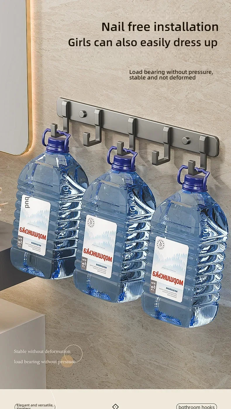 Hooks Over The Door 6 Hooks Clothes Coat Hat Towal Hanger Bathroom Organizer Rack By Hanger Holder Home Kitchen Accessories