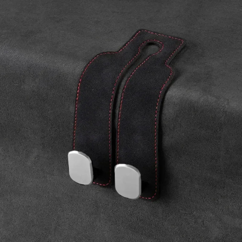 2 in 1 Universal Double Hooks Holder Car Hook For Car Rear Seat Back Hooks Headrest Hanger Clip Storage Car Interior Accessories