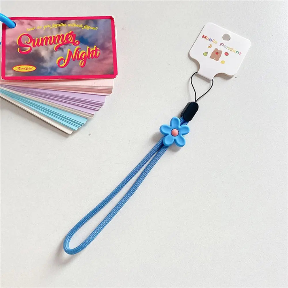 Strap Phone Charms Keys Short Rope Hanging Rope Flowers Phone Strap Phone Hanging Rope Mobile Phone Lanyard Wrist Hand Lanyard