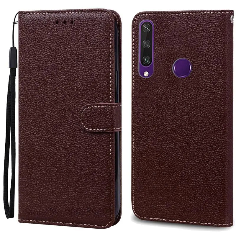 For Huawei Y6P Case Leather Wallet Flip Case For Huawei Y6p Case MED-LX9N Soft Full Cover Coque Fundas for Huawei Y6P Case