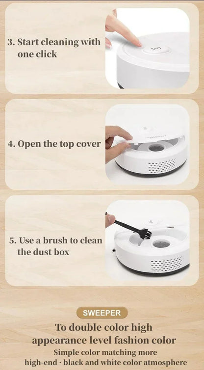 2024 Robot Vacuum Cleaner 4000Pa Strong Suction Auto Recharge Self-Cleaning Anti-Tangle Quiet Carpet Floor Pet Hair Long Battery