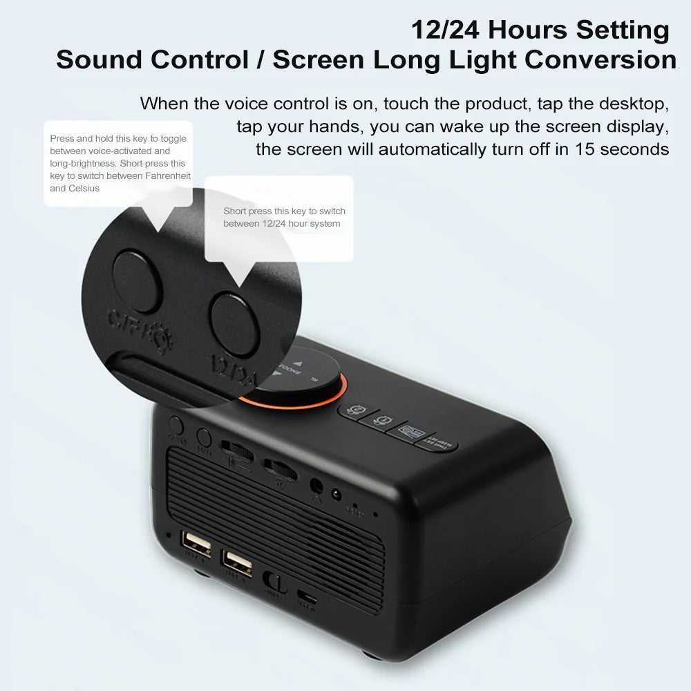 LCD Digital Thermometer Hygrometer Indoor Room Electronic Temperature Humidity Meter Sensor Gauge Weather Station For Home