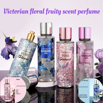 Victoria Fruity Fragrance Perfume 250ml Brand Women's Body Spray Blueberry Vanilla Grape Rose Lasting Charming Light Fragrance