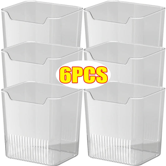 Fridge Side Door Storage Boxes Vegetables Fruits Food Preservation Box Space-Saving Refrigerator Organizers Kitchen Containers