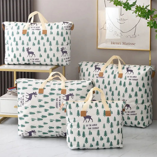 Large Capacity Multifunction Organizer Tote Bag for Clothes And Blankets Toy Storage Home Organization