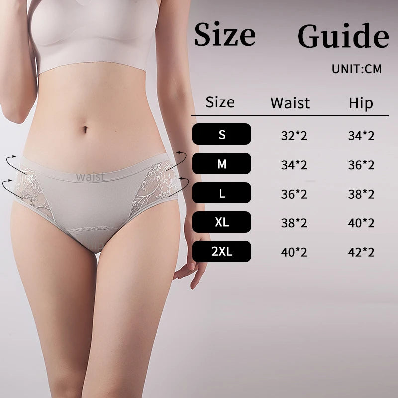 Menstrual Period Panties Women Cotton higth waist Leak Proof Widen absorbent underwear Physiological Briefs