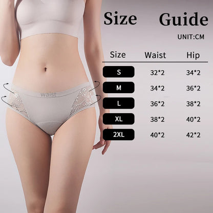 Menstrual Period Panties Women Cotton higth waist Leak Proof Widen absorbent underwear Physiological Briefs