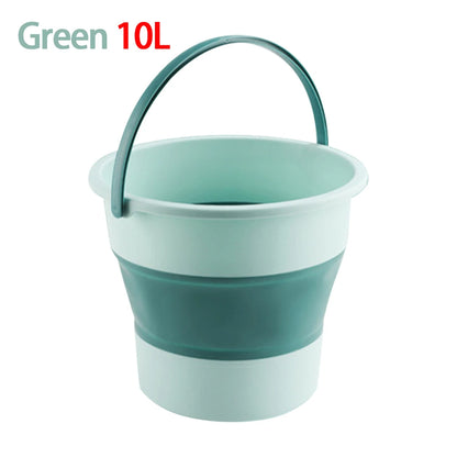 5/10L Travel Bucket Car Wash Water Storage Container Bathroom Kitchen Camp Bucket Lightweight Environmentally Outdoor Tool