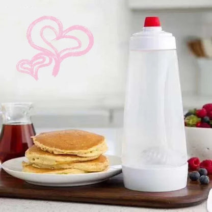Pancake Batter Bottle Battler Mixer With Blender Ball Wire Whisk For Restaurant Baking Pancakes Cupcakes Muffins Crepes And More