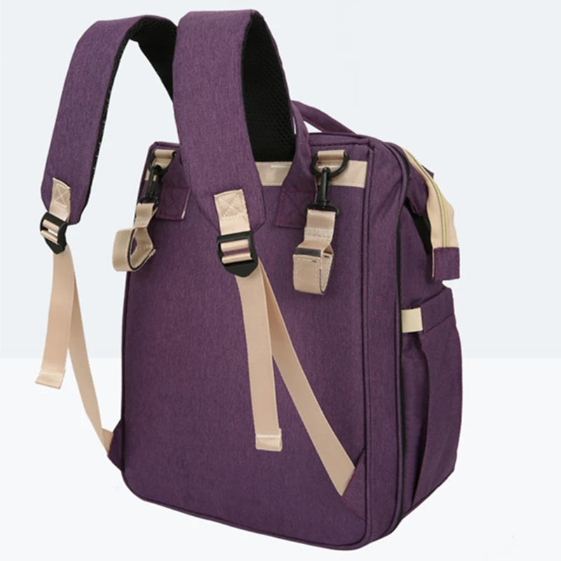 Portable Baby Folding Bed Mommy Bag Folding Mosquito Net Multifunctional Outgoing Portable Mother and Baby Backpack Large Capaci