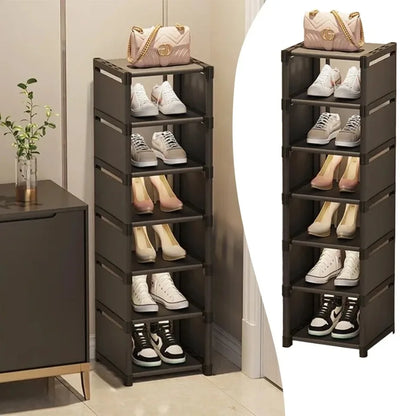 Shoe Organizers For Closet Shoe Storage Boxs Stackable Multilayer Shoes Rack Space Saving For Entryway Large Sturdy Stackable
