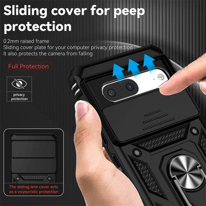 Full Cover For Google Pixel 7 Case For Google Pixel 7 6A 7A 8 Pro Push Window Magnetic Phone Holder Case For Google Pixel 7 Case