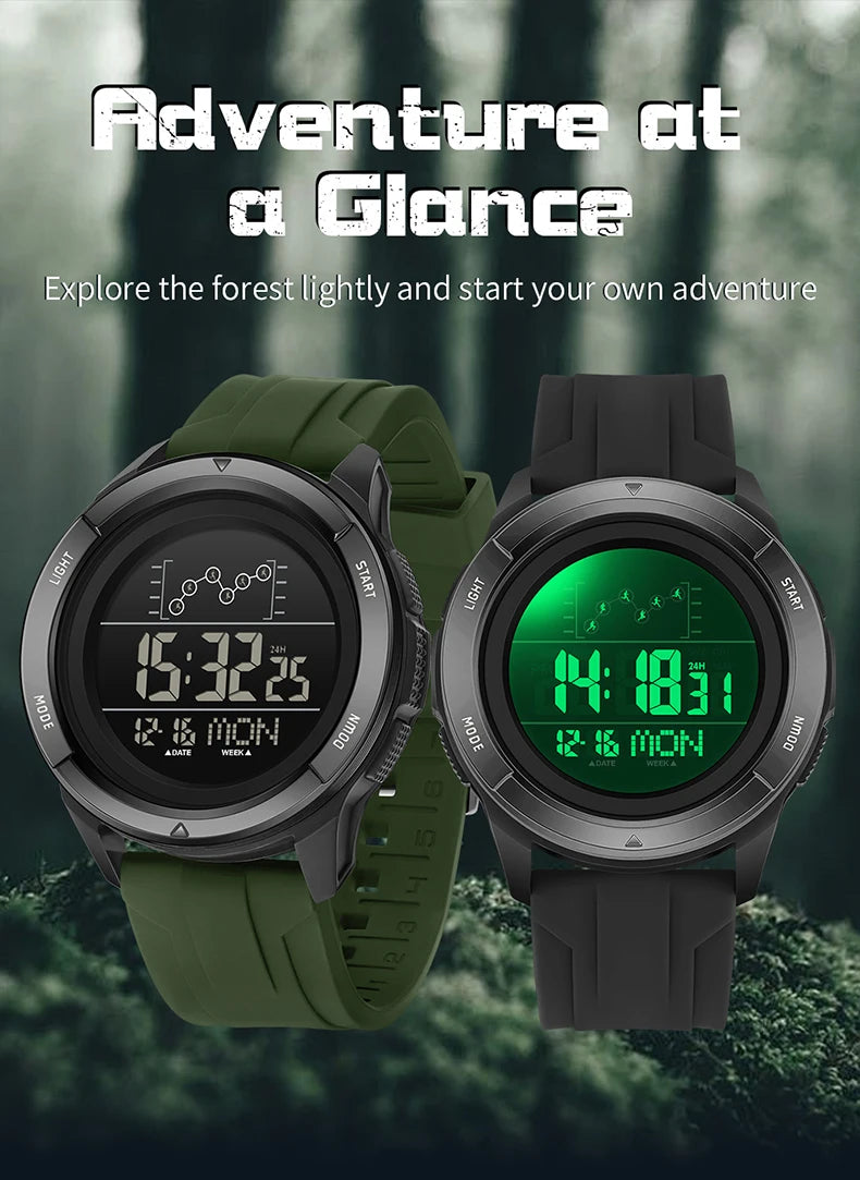 SANDA 2198 Single Monitor Male Student Electronic Watch Multifunctional Waterproof sports Student Electronic Watch 2025