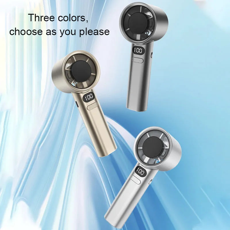Handheld Fan Portable Small Fan USB Rechargeable Battery Fan Cooling USB Hand Fan Personal Highspeed Fans