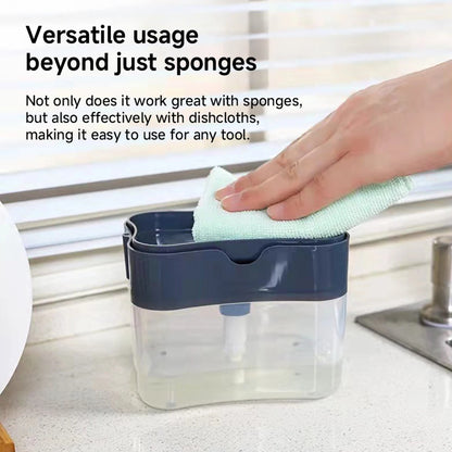 1 Dish Detergent Dispenser Kitchen Detergent Press Portable Soap Dispenser Pak Clean Cloth Dishwashing