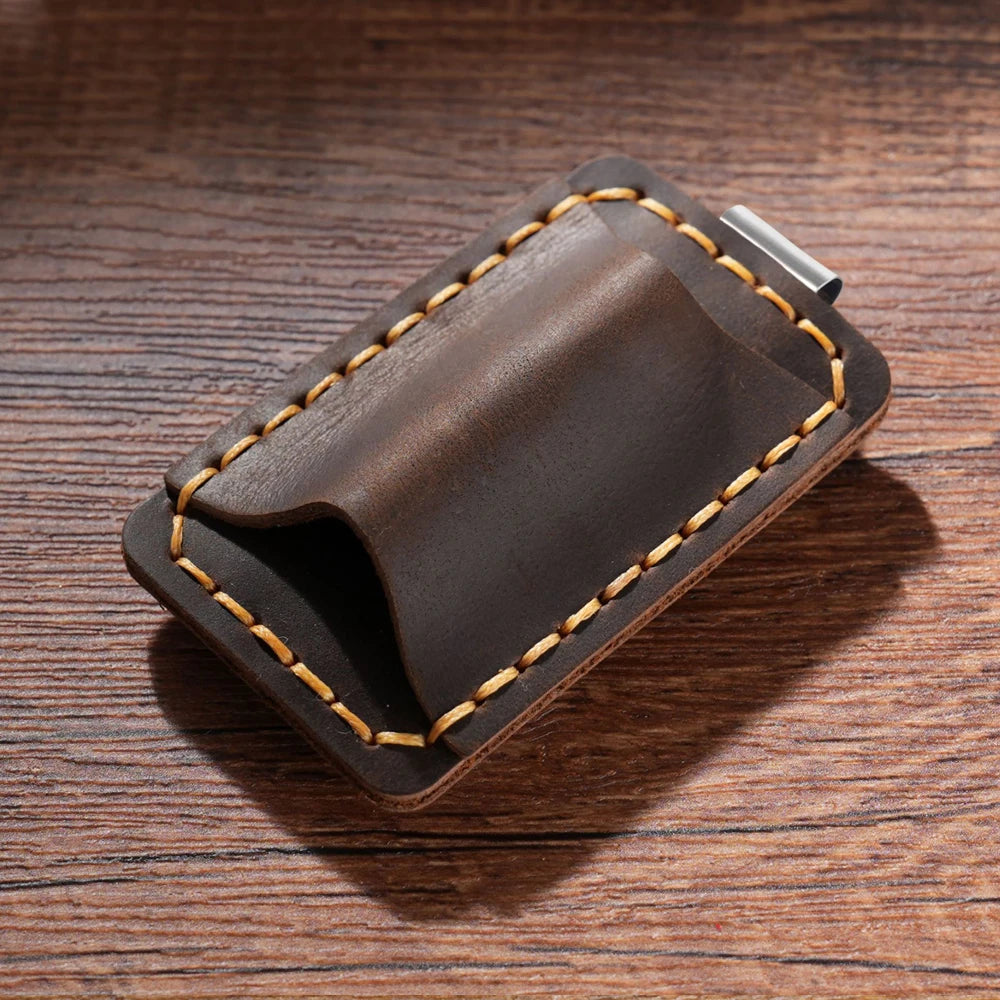 Leather Notebook Pen Holder with Clip Bookmark Book Accessories Convenient Portable Travel Supplies Office School Stationery