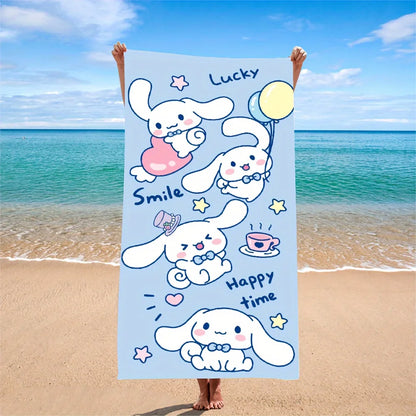 Character Collection Beach Towel, Full of FunMicrofiber terry bath towels for yoga, travel, swimming, fitness and camping