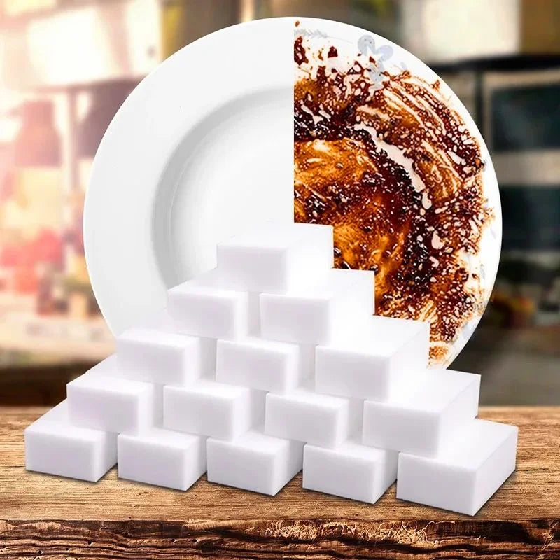 Magic Sponge Eraser White Melamine Sponges Cleaner Sponge Eraser for Kitchen Cleaning Tools Office Kitchen Bath Cleaning Sponges