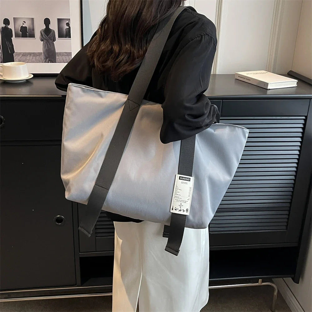 Oversized Tote Bags For Women 2023 Designer Luxury Shoulder Bag Quality Oxford Fabric Multi Pockets Large Capacity Shopper Totes