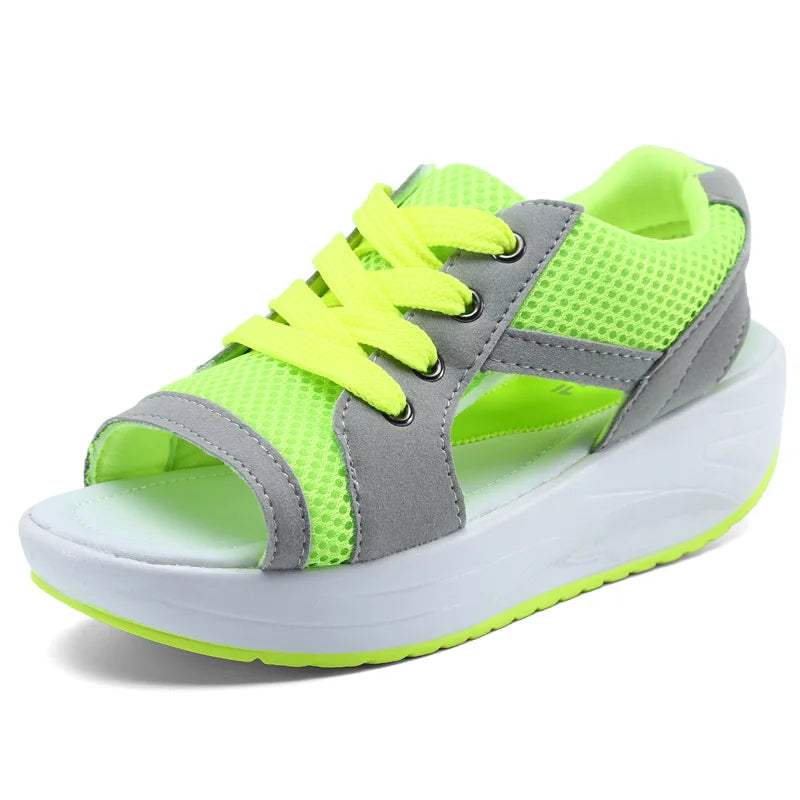 Women Sandals 2023 New Lady Platform Chunky Sandals Comfortable Women's Sandals Open Toe Casual Summer Sports Shoes