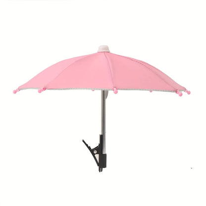 Mobile Phone Holder Sunscreen Umbrella Clip Outdoor Mobile Phone Fixed Umbrella Rain Parasol Mobile Phone Anti-Reflective
