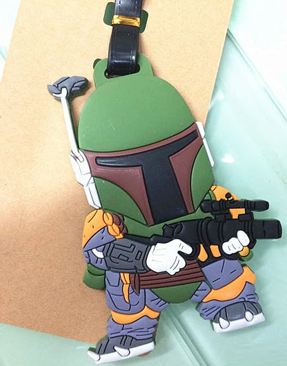 Cartoon Star Wars Travel Luggage Tag Cute Suitcase ID Addres Holder Boarding Baggage Tag Label Adorable Pendant Gift Accessories