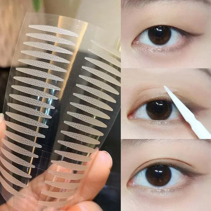 1Sheet Double Eyelid Tape Invisible Natural Eyelid Lift Band Self Adhesive Transparent Lace Fiber Waterproof Eye Stickers Tools