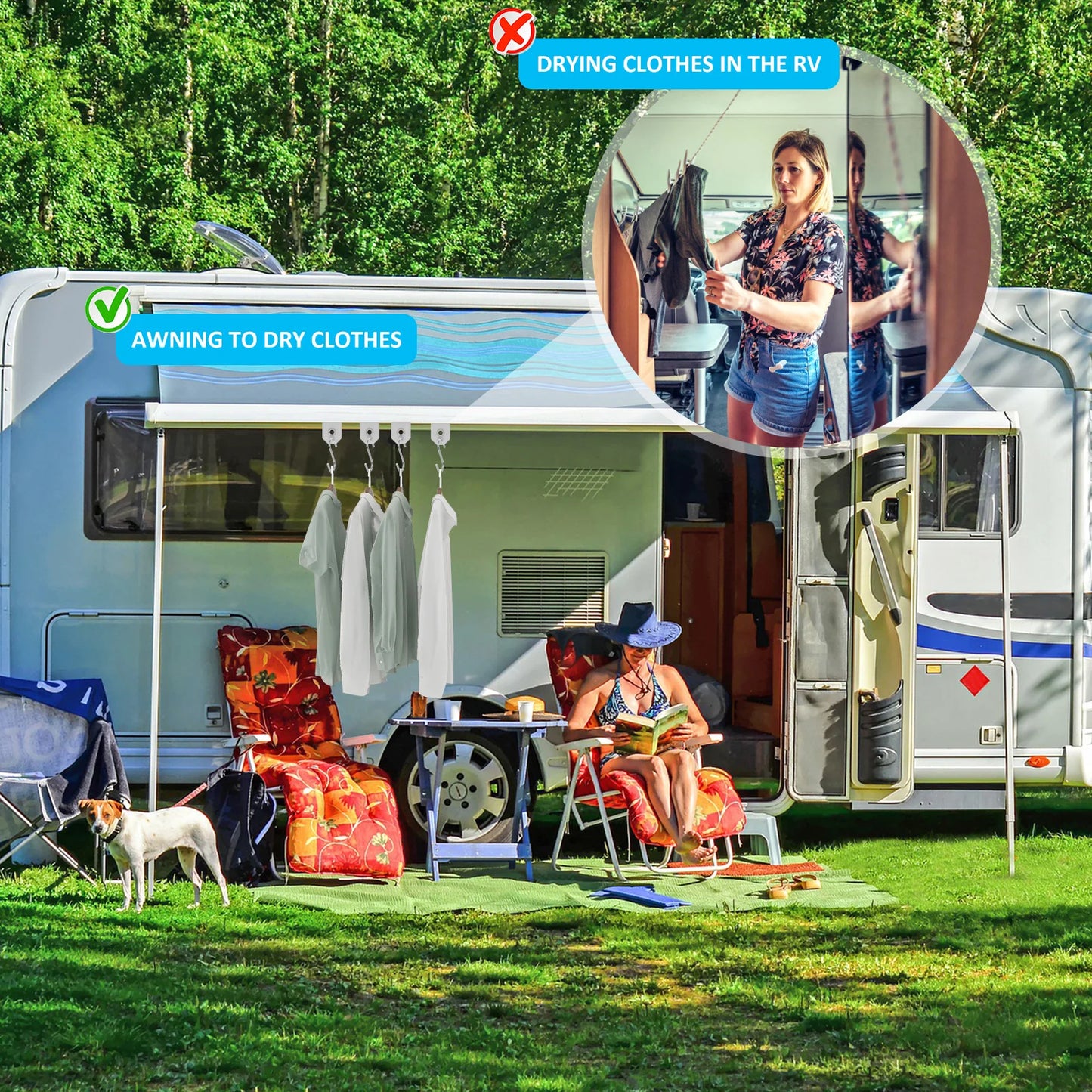 10Pcs Sturdy Awning Hooks for RV S Shaped Camping Awning Hooks Metal Party Light Hangers Hats Outdoor Camper Hanging Accessories