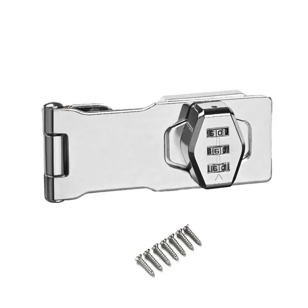 Cabinet Password Lock Drawer Lock 3-Digit Combination Password Lock Security Door Bolt Anti-theft Household Cabinet Hardware