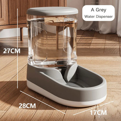 Automatic Pet Feeder Water Dispenser Dog Cat Gravity Food Water Dispenser With Pet Food Bowl Large Capacity