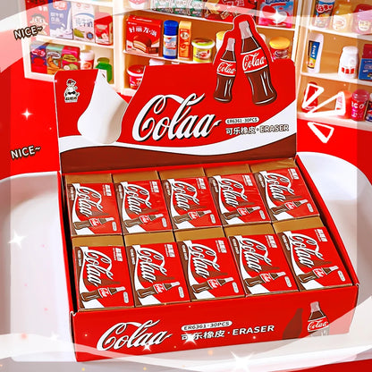 school teacher gift back to school supplies Aesthetic cute stationery Kawaii object funny erasers Drinks rubber cute things byUm