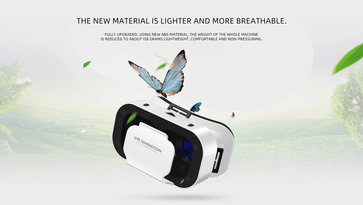 VR Glasses 3D Headset Virtual Reality Device Helmet Goggles Lenses Mobile Smartphone Smart Phone Cell Realidade Viar VR