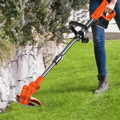 2025 new household garden electric lawn mower, lawn trimmer, automatic release rechargeable garden lawn trimmer