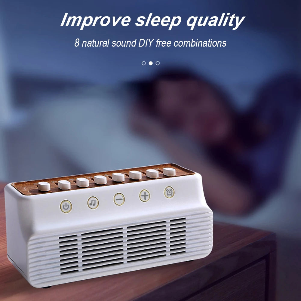 DIY White Noise Speaker with 8 Nature Sounds Nature Sounds Mixer Speaker Timer White Noise Sleep Machines for Home Creative Gift