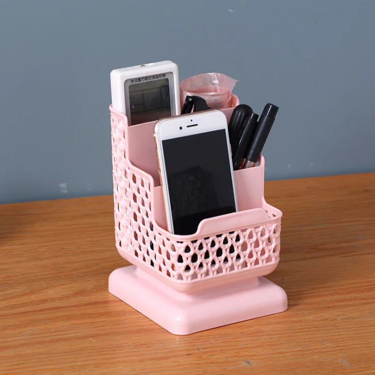 Stationery Desktop Organizer Storage Box for Pens Key Remote Control Jewelry Cosmetic Storage Home Office Stand Desktop Tidy
