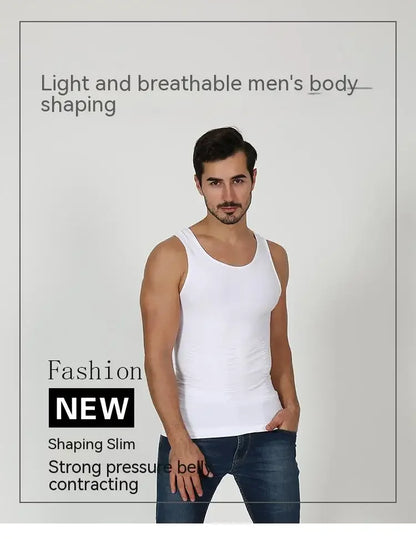 Men's shapewear Seamless body shapewear Stress Reduction Exercise belly tightening underwear Functional vests