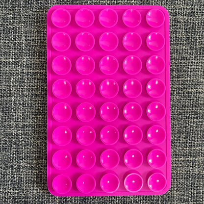 Double-Sided Suction Cup Phone Mount, Silicone Suction Phone Stand Phone Case Adhesive Sticky Phone Grip Hands-Free Phone Grip