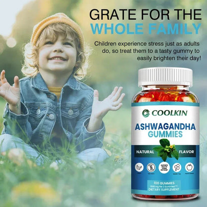 Ashwagandha Gummies - Natural Anxiety Relief, Improves Mood, Helps with Immunity and Thyroid Function, Anti-anxiety