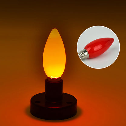 1PC LED altar bulb E12/E14 Red candle Buddha lamp decorative lamp Buddha bead decorative lamp