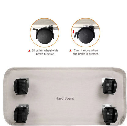 62L Slim Laundry Baskets Organizers Handles Rolling Washing Bin for Bedrooms, Living Room, Bathroom