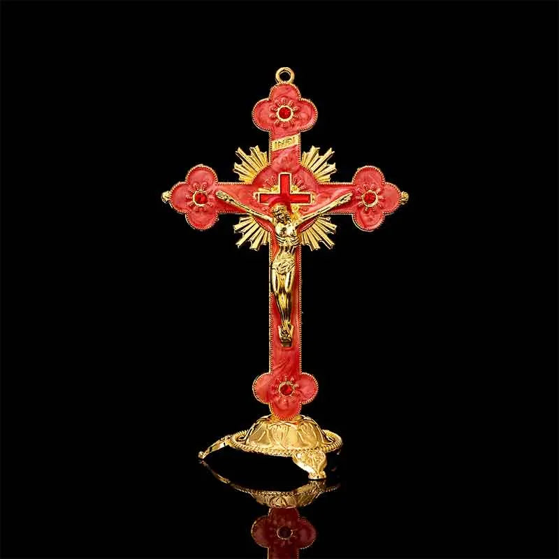 Big cross crucifix station christ catholic jesus statue large religious prayer church decoration car church decoration