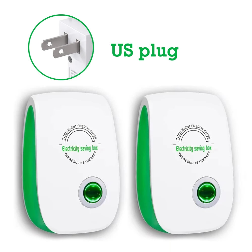 Electricity Saving Box US/EU Adapter Intelligent Power Factor Saving Device Smart Power Saver Cost Reducing Home Office