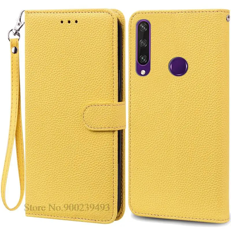 For Huawei Y6P Case Leather Wallet Flip Case For Huawei Y6p Case MED-LX9N Soft Full Cover Coque Fundas for Huawei Y6P Case